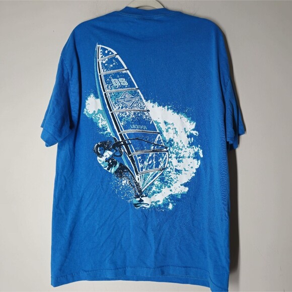 Little Brownie Originals Size XL Double Graphic T-Shirt  "Ride The Wave" 2001 - Picture 5 of 6